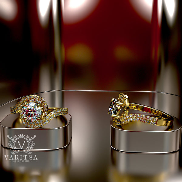 Gold Engagement Ring - 03US14
